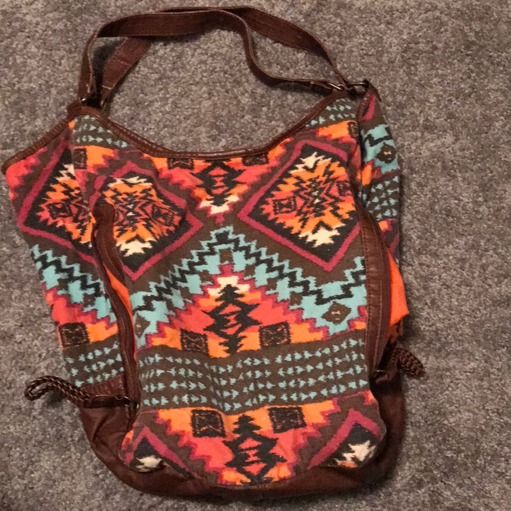 Aztec print bag